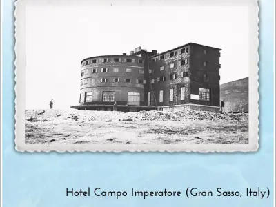 Hotel Campo Imperatore Gran Sasso Italy escape of Mussolini - Wo 3D print model