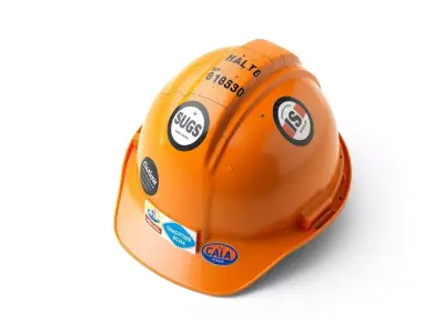 Industrial Hard Hat Safety Helmet Low-poly 3D model