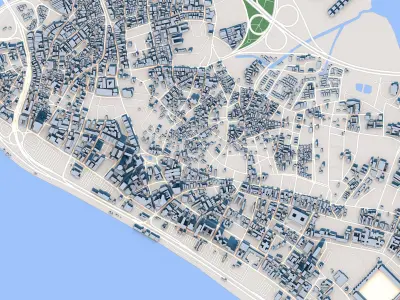 Lagos City Nigeria 3D model