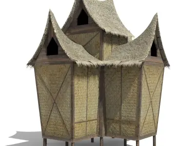 Minangkabau Hut 3D model