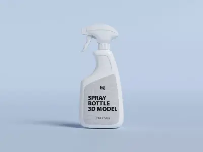 Cleaning Product Spray Bottle  ver1 3D model