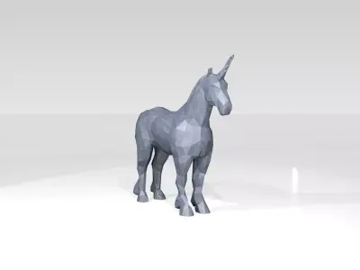 Unicorn Low Poligonal 3D model
