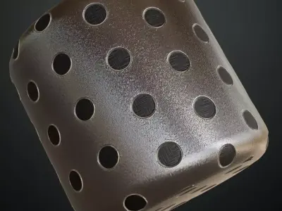 White Painted Diamond Plate Metal PBR SEAMLESS Texture