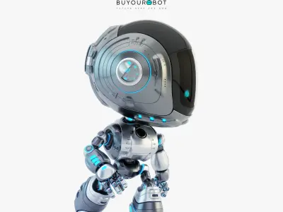 Fun bot I digital toy 3D model