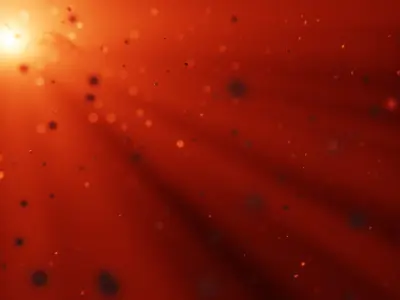 Cinematic Dust Particles - Volumetric Sunlight Scene 3D model