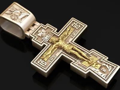 Light Gold Cross New Design  CP 1 3D print model