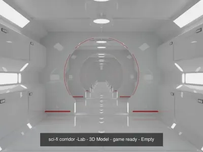 sci-fi  - Corridor - Spaceship - Collection - Pack of  6 models