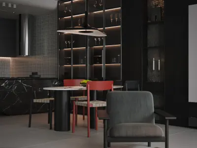 apartment interior scenes   3D model