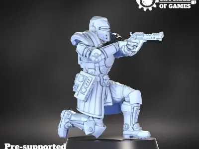 Brimstone Knights pre-supported modular miniatures kit 3D print model