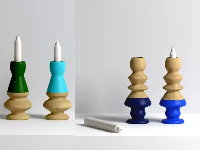 Candle Holders 3D model