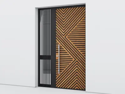 Aluminium door 246 3D model
