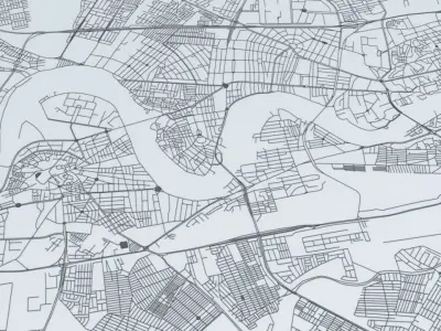 Baghdad Road Network and Streets 3D model