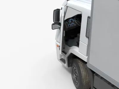 Generic Rigid Truck Low-poly 3D model