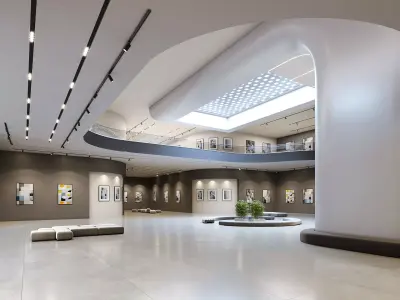 Interior Art Gallery 04 3D model