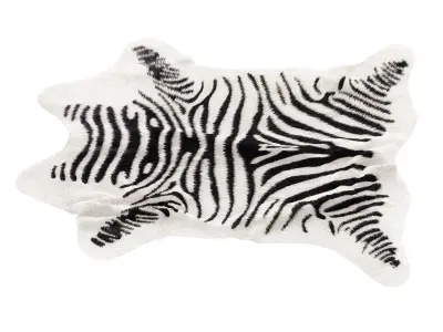 Cowhide Rug Zebra 3D model