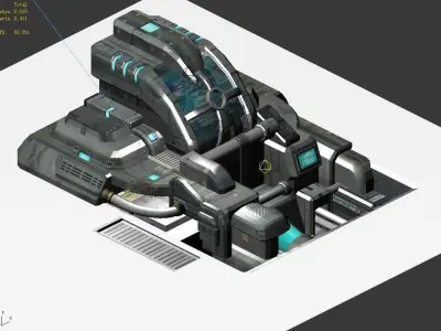 The Future of the World - Ground Small Objects 06 3D model