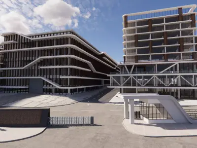 Modern City Block -A12 3D model