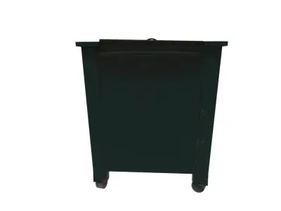 Street garbage can Free low-poly 3D model