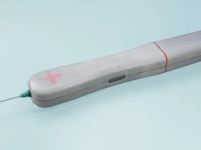 Sci-fi syringe Low-poly 3D model