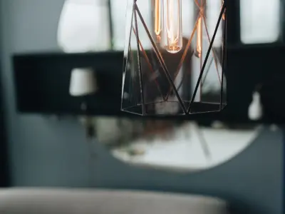 Pendant geometric glass light Quant Free 3D model