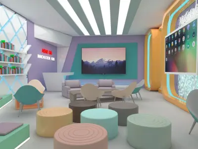 innovation  hub Low-poly 3D model