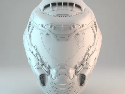 Doom Eternal Slayer Helmet 3D print model