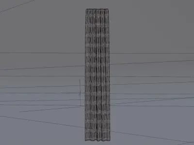 Curtains Low-poly 3D model shop