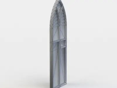 Window stained glass Low-poly 3D model