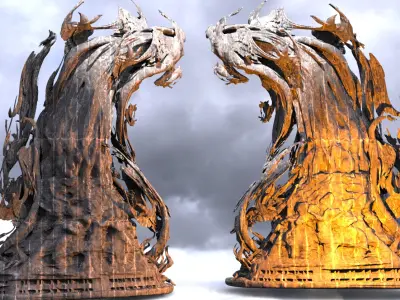 Arch stone Golden Gate3 3D model