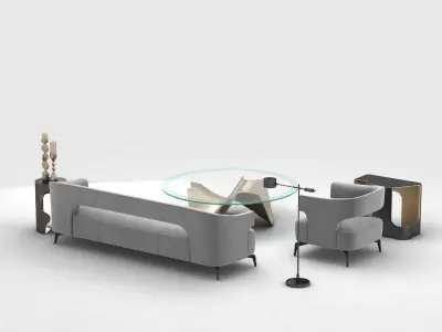 Holly Hunt furniture set 3D model