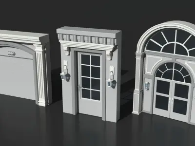 Doors Collection - 120 pieces 3D model