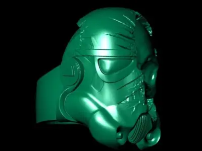 Starwar Ring 3D model printable model 3D print model