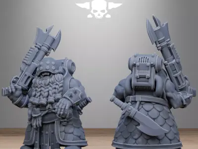 Corrupted Guard Dwarves 3D print model