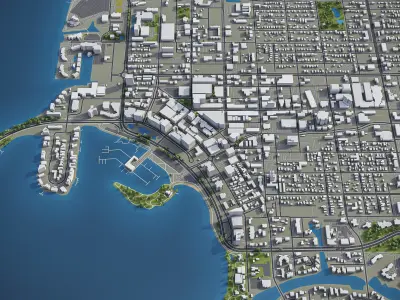 Sarasota Low-poly 3D model