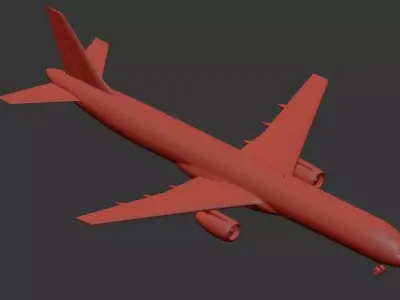 Boeing 757-200 Passenger Jet 3D model 3D model