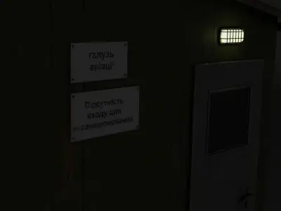 Forest Hut Olive Low-poly 3D model