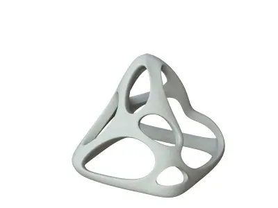 SciFi Cube Object No 58762 Low Poly Shape Low-poly 3D model