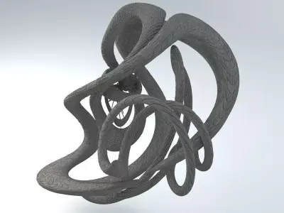 Sci-Fi Shapes - The Swirl 3D model