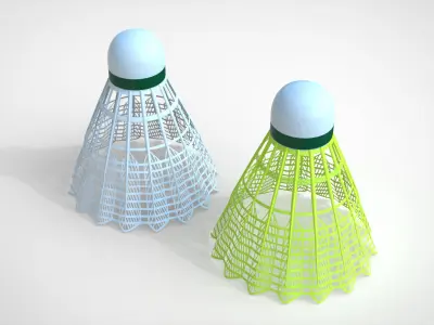 Badminton Shuttlecock 3D model