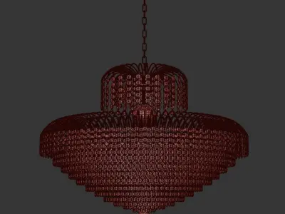 Chandelier Salentino E 1 5 80 100 G 3D model