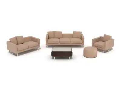 Living Room Furniture Set 3D model