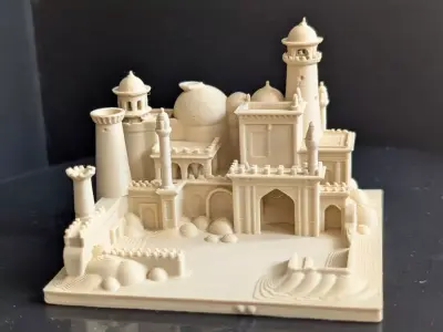 Miniature model of a Middle Eastern fortress 3D print model