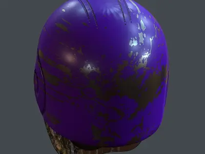 Gas mask helmet 3d model scifi Low-poly  Low-poly 3D model 529