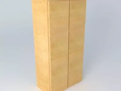 Cuboard Wardrobe DOORS HSU2D 22 12 BRW Milano Oak 3D model