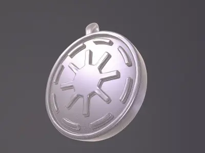 Galactic Republic Pendant magnet  Free 3D print model
