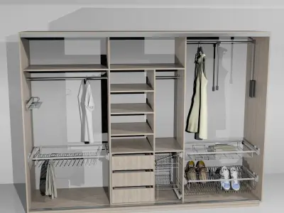 Wardrobe closet Free 3D model