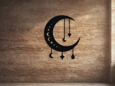 Cats on Window Sill Wall Decor 3D model