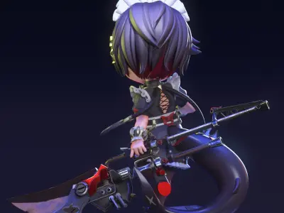 Ellen Joe  The Ironmaid Blade 3D print model