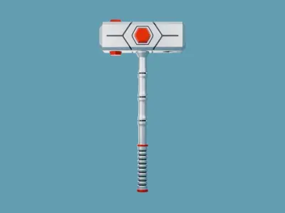 Sci Fi Hammer 02 3D print model