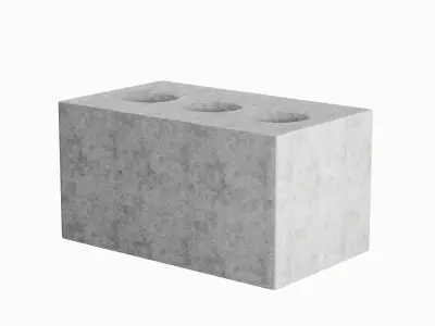Concrete Brick 03 Low-poly 3D model